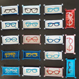 Desk Organizers, Office, Eyewear Rest, 7"L x 3"W x 1"H, Choose From a Variety of Style Illustrations and Colors.